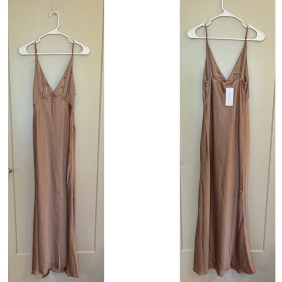 NWT Billy J Ziah Maxi Dress - Latte, Size 8 AU - Picture 3 of 3